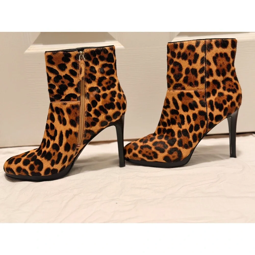 Nine West Leopard Print Querida platform booties - Picture 4 of 9
